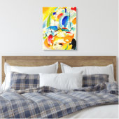 Kandinsky Zeeslag 1913 Canvas Afdruk (Insitu (Slaapkamer))