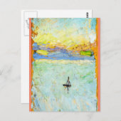 Kandinsky - Zeilboot in Zee Briefkaart (Voorkant / Achterkant)