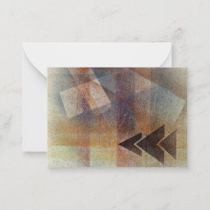 Kandinsky - Zware tips, abstracte kunst Notitiekaartje