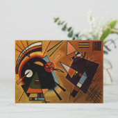 Kandinsky - Zwart en Violet Kaart (Staand voorkant)