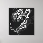 KANDINSKY - ZWART OP WIT (Blanc sur Noir) - 1937 Canvas Afdruk (Voorkant)
