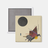 Kandinsky - Zwart Relatie Magneet (Voorkant / Achterkant)
