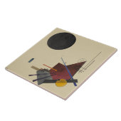 Kandinsky - Zwart Relatie Tegeltje (Zijkant)