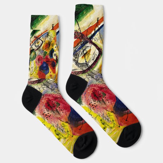 Kandinsky - Zwarte strepen, Sokken (Rechts)