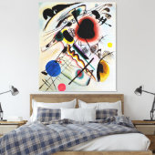 KANDINSKY - ZWARTE VLEK - 1921 - Bauhaus - Canvas Afdruk (Insitu (Slaapkamer))