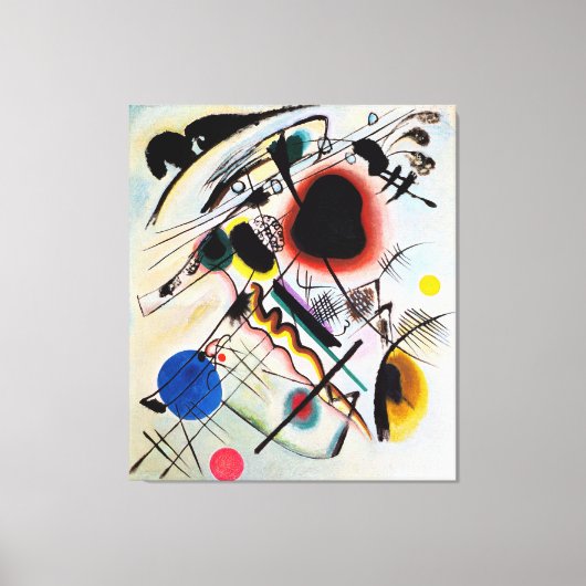 KANDINSKY - ZWARTE VLEK - 1921 - Bauhaus - Canvas Afdruk (Voorkant)