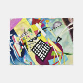 Kandinsky - Zwartraster Fleece Deken (Voorkant (Horizontaal))
