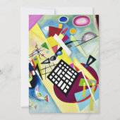 Kandinsky - Zwartraster, populaire abstracte kunst Kaart (Voorkant)