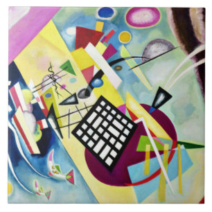 Kandinsky - Zwartraster Tegeltje