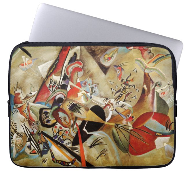Kandinsky's Abstracte compositie schilderen Laptop Sleeve (Voorkant)