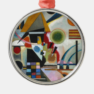 Kandinsky's Abstracte schildpaddenstoel Metalen Ornament