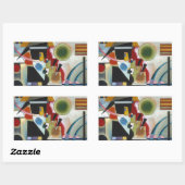 Kandinsky's Abstracte schildpaddenstoel Rechthoekige Sticker (Vel)