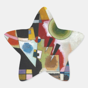 Kandinsky's Abstracte schildpaddenstoel Ster Sticker
