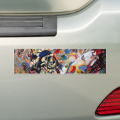 Kandinsky's Compositie VII Bumpersticker (Op auto)