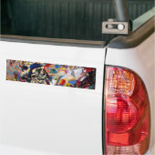 Kandinsky's Compositie VII Bumpersticker (Op Truck)