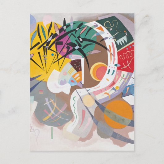 Kandinsky's Dominant Curve Abstract Briefkaart (Voorkant)