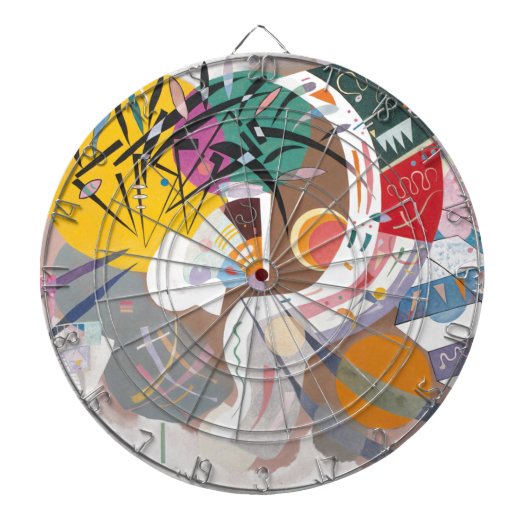 Kandinsky's Dominant Curve Abstract Dartbord (Voorkant)