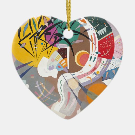 Kandinsky's Dominant Curve Abstract Keramisch Ornament (Voorkant)
