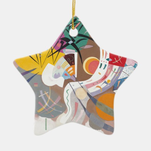 Kandinsky's Dominant Curve Abstract Keramisch Ornament (Voorkant)