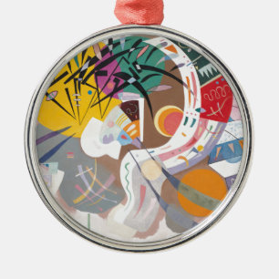 Kandinsky's Dominant Curve Abstract Metalen Ornament