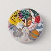 Kandinsky's Dominant Curve Abstract Ronde Button 5,7 Cm (Voorkant)