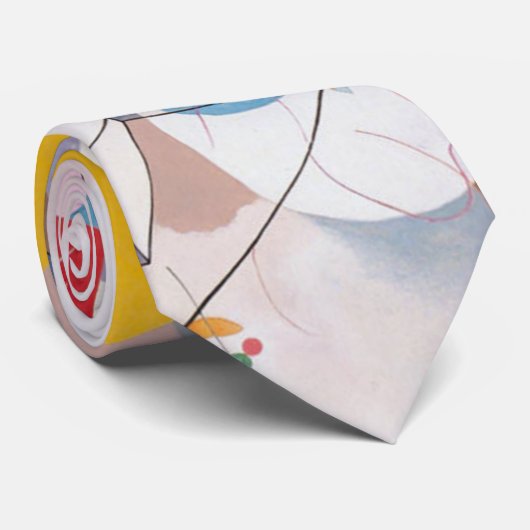 Kandinsky's Dominant Curve Abstract Stropdas (Opgerold)