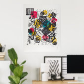 Kandinsky's Kleine Welten V Poster (Thuiskantoor)