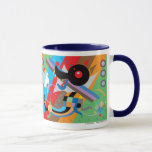 Kandinsky's Puppy Mug<br><div class="desc">Le chiot de Kandinsky. Cette image ludique et brillante d'un chiot énergique est basée sur l'oeuvre du grand peintre moderne,  Wassily Kandinsky.</div>