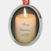 kandle kerst metalen ornament (Links)