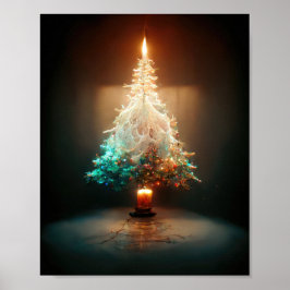 Kandle kerstboom poster