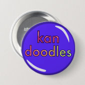 ©kandoodles pinknop ronde button 7,6 cm (Voorkant /achterkant)