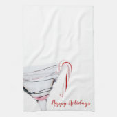 Kandriet in Martini-glas Theedoek (Verticaal)