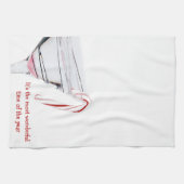 Kandriet in Martini-glas Theedoek (Horizontaal)