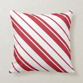 Kandriet Mint Red en White Striped Pillow Kussen