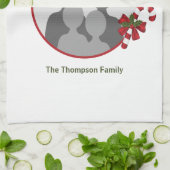 Kandrietjes met aangepaste fotosjabloon en tekst theedoek (Gevouwen)