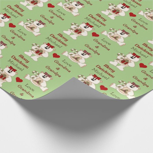 KandrietkerstBeer kleinkind Cadeaupapier (Hoek)