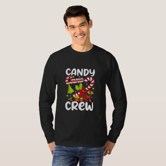 Kandrietkuit kerstmis Snoep Kinder jongens meisjes T-shirt (Voorkant volledig)