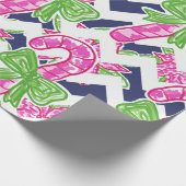 Kandrietpapier voor kerstmarinesap cadeaupapier (Hoek)