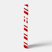 Kandrietstrips, Peppermint Red en White Case-Mate iPhone Case (Achterkant / Rechts)