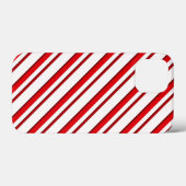 Kandrietstrips, Peppermint Red en White Case-Mate iPhone Case (Achterkant (horizontaal))