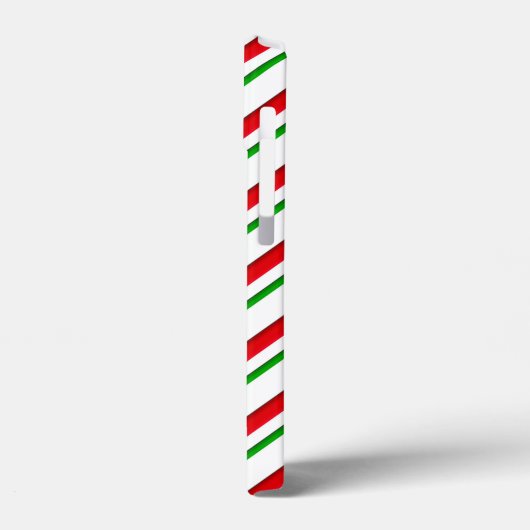 Kandrietstrips, rood, groen en wit Case-Mate iPhone case (Achterkant / Links)