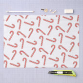 Kandriettekening in rood-groen wit tissuepapier (Craft)