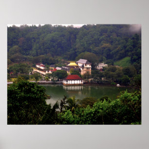 Kandy tempel, Sri Lanka Poster