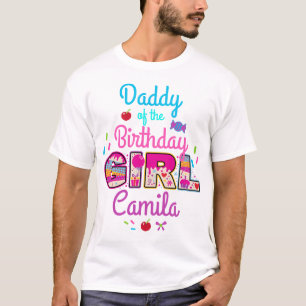 Kandyland Papa van het Birthday-meisje   lolly T-shirt