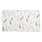 Kaneel Boho Weide Watercolor Aangepast Monogram Kussensloop (Achterkant)