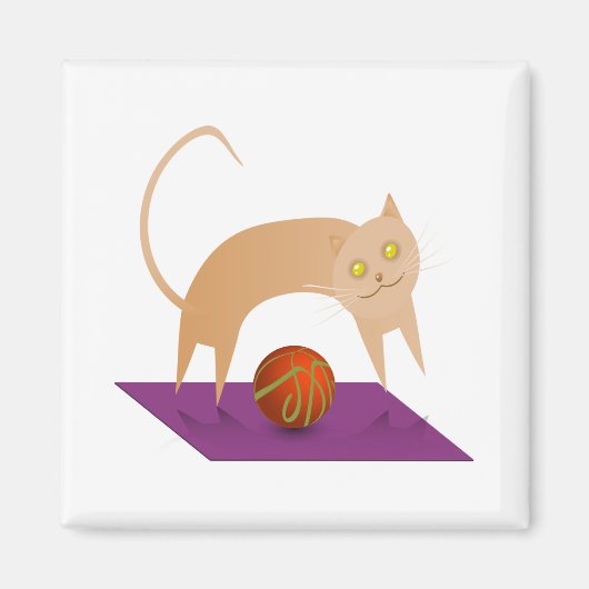 Kaneel Cat Magneet (Voorkant)