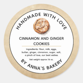 Kaneel en Ginger Cookies Label