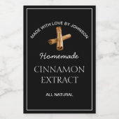Kaneel Extract Label Wijn Etiket (Enkel label)