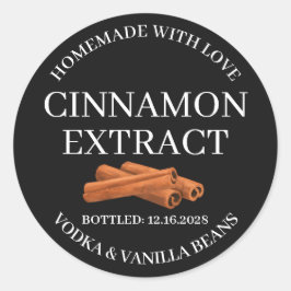 Kaneel Extract Modern Label Sticker ZVEG_101_01rd