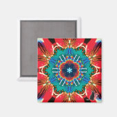 Kaneel Kaleidoscoop Magnet Magneet (Voorkant / Achterkant)